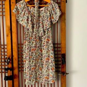 Rebecca Taylor silk dress with optional tie.